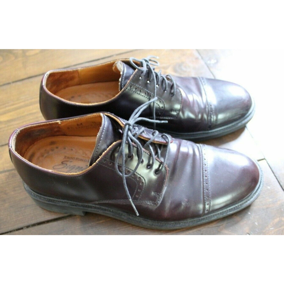 Johnston Murphy Signature Series Burgundy Leather Brogue Shoes Size 8.5 main image 6